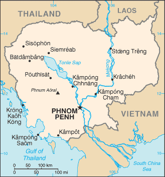 Mapa: Camboya