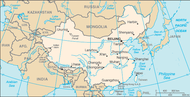 Mapa: China