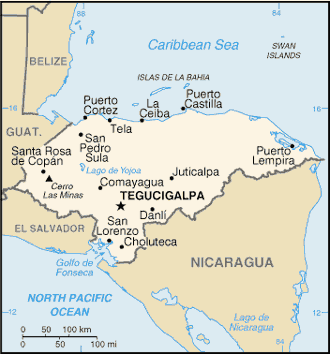Mapa: Honduras
