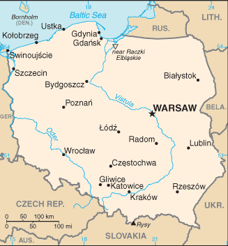 Mapa: Polonia